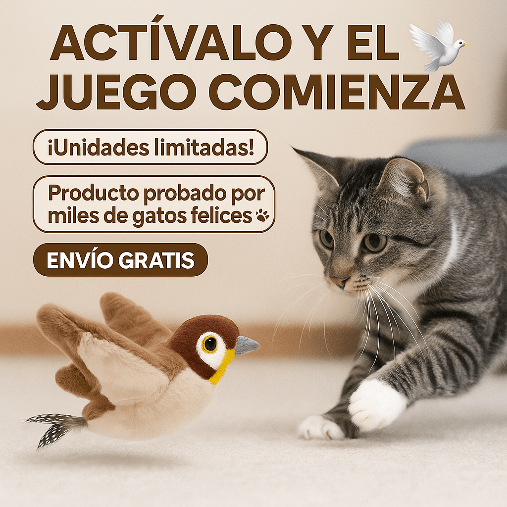Aleteo Volador – El juguete que tu gato estaba esperando
